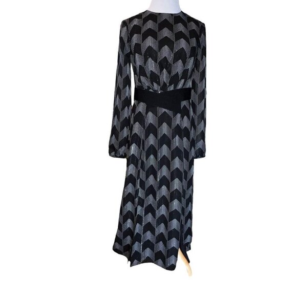 Ted Baker Aselli Atlas Double Split Long Sleev Midi Dress Size XXS (0) New $295 - Picture 2 of 12